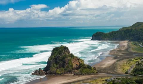 Piha beach Foto stock