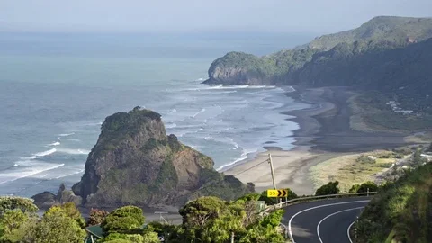Piha Hill Timelapse Stock Footage 76633699