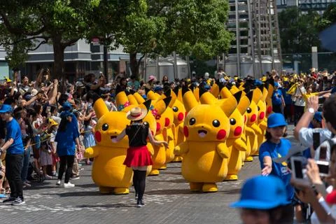 Pikachu Outbreak! 2018. Stock Photos