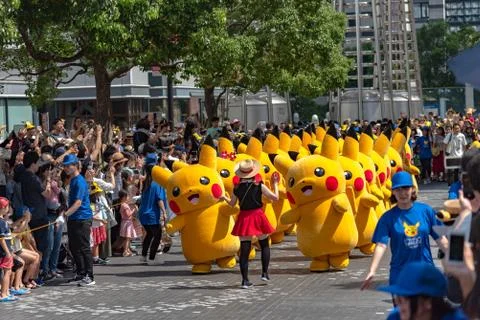 Pikachu Outbreak! 2018. Stock Photos