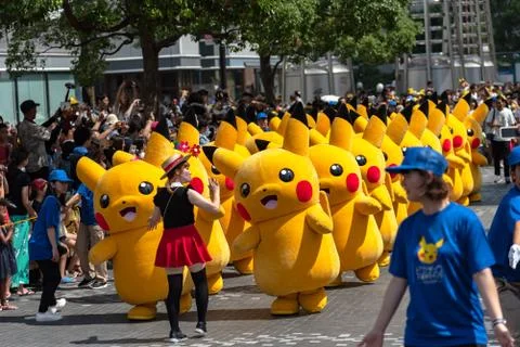 Pikachu Outbreak! 2018. Foto stock