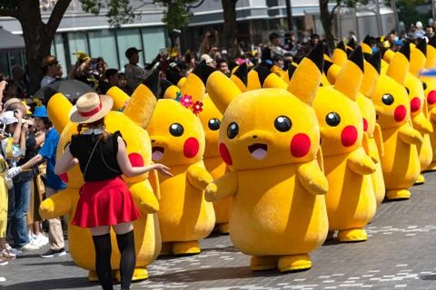 Pikachu Outbreak! 2018. Foto stock