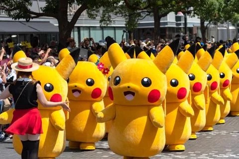 Pikachu Outbreak! 2018. Stock Photos