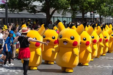 Pikachu Outbreak! 2018. Stock Photos