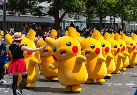 Pikachu Outbreak! 2018. Stock Photos