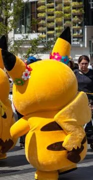 Pikachu Outbreak! 2018. Stock Photos