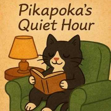 Pikapoka's quiet hour  Stock Illustration