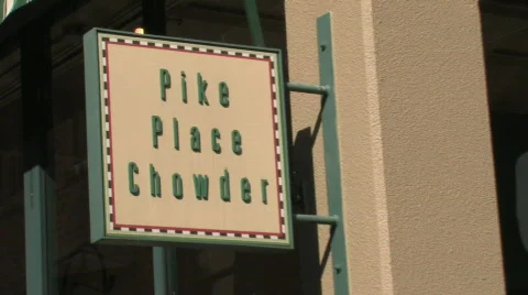 Pike Place Chowder in Seattle Stock Footage 276364