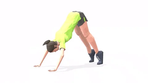 Pike Push Ups yellow Stock Footage 146958627