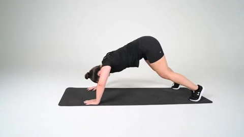 Pike Pushup Stock Footage 314196124