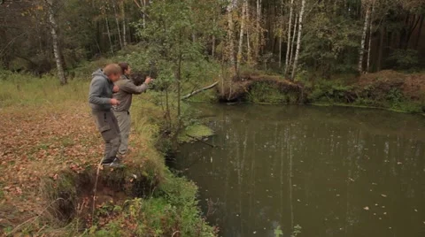 Pike on spinning Video stock 48911610