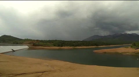 Pikes Peak Lightning Strike Pan Vídeos de archivo 45462981