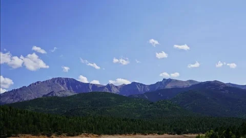 Pikes Peak Mount TimeLapse Video stock 158585149