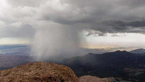 Pikes peak storm Stock Footage 121172169