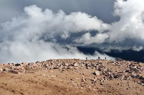 Pikes Peak Summit Stock Photos