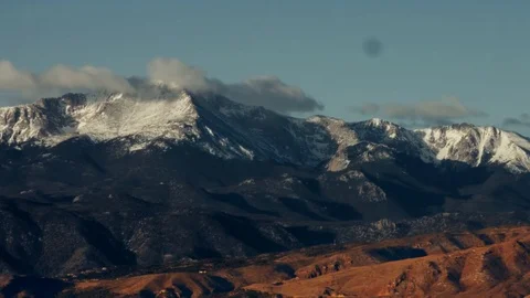 Pikes Peak Time Lapse Loop Stock Footage 84809764
