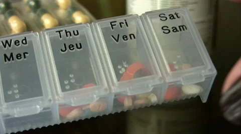 Pil box Stock Footage 31186839