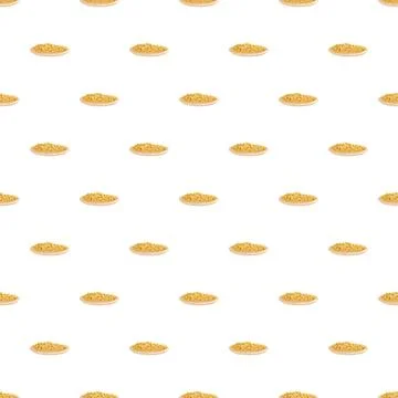 Pilaf dish repeating pattern on white background Stockillustratie