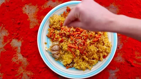 Pilaf Stock Footage 60854862