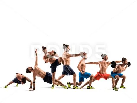 Pilates and fitness workout Stock Photos