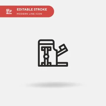 Pilates Chair Simple vector icon. Illustration symbol design template for web Stock Illustration