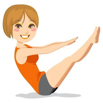 Pilates Exercise Stock Illustration