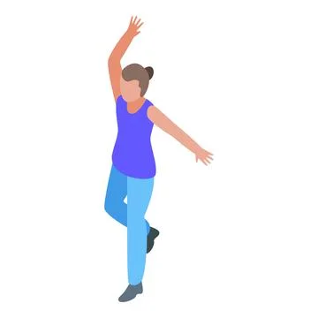 Pilates hand exercise icon, isometric style Stock Illustration