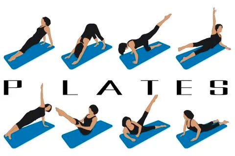 Pilates Stock Illustration