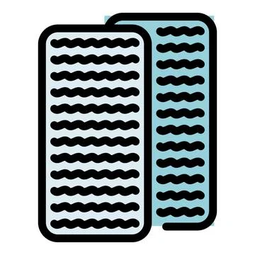 Pilates mat icon vector flat Stock Illustration