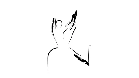 Pilates pose animation Stock Footage 151100080