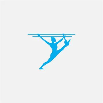 Pilates silhouettes vector icon 스톡 일러스트