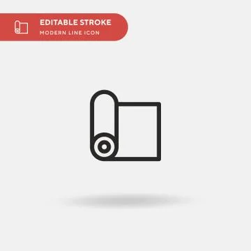 Pilates Simple vector icon. Illustration symbol design template for web mobil Stock Illustration