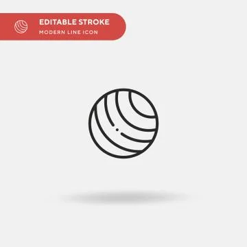 Pilates Simple vector icon. Illustration symbol design template for web mobil 스톡 일러스트