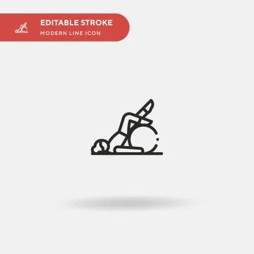 Pilates Simple vector icon. Illustration symbol design template for web mobil Stock Illustration