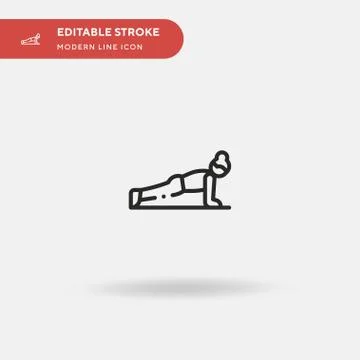 Pilates Simple vector icon. Illustration symbol design template for web mobil Stock Illustration
