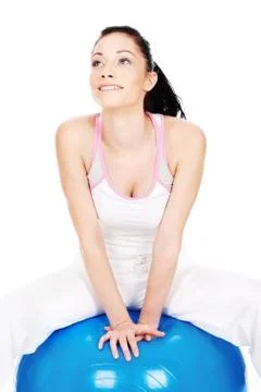 Pilates training Stock Photos