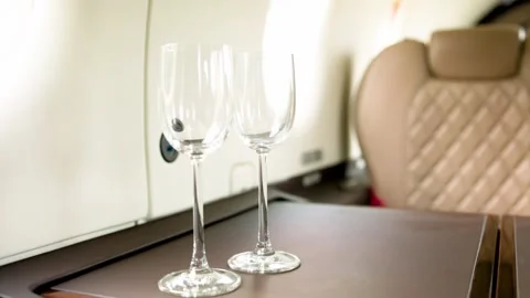 Pilatus PC 12 Cabin Interior Video stock 321018366