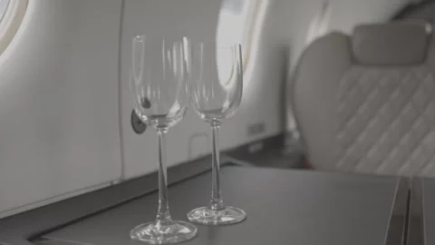 Pilatus PC 12 Cabin Interior Video stock 321018368