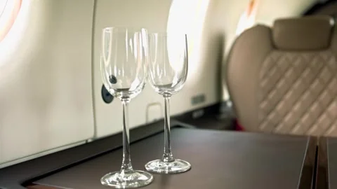 Pilatus PC 12 Cabin Interior Video stock 321018373
