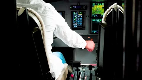 Pilatus PC-12 Cockpit — Avionics / Preflight Video stock 321018608