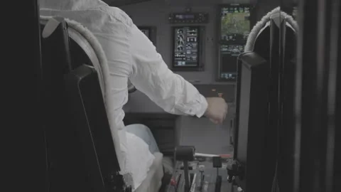 Pilatus PC-12 Cockpit — Avionics / Preflight Video stock 321018609