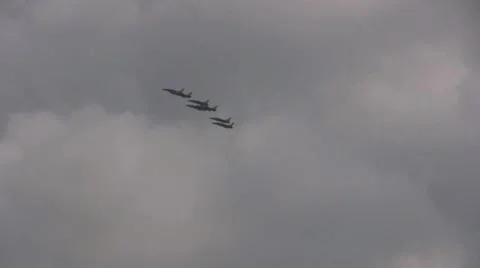 Pilatus PC-9 in formation - NTSC Stock Footage 8978361