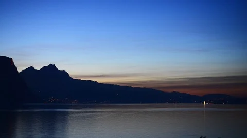 Pilatus sunset. Stock Footage 123740359