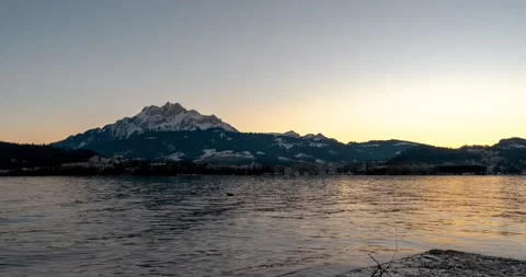 Pilatus Sunset Timelapse 4K Stock Footage 235548627
