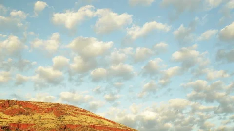 Pilbara clouds in big blue sky Stock Footage 177366765