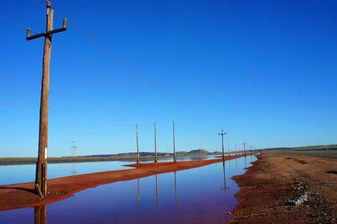 Pilbara Red Salt Foto stock