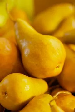 A pile of abate pears Stock Photos