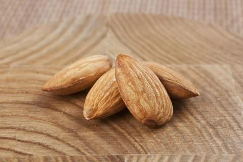 Pile of almonds Stock Photos