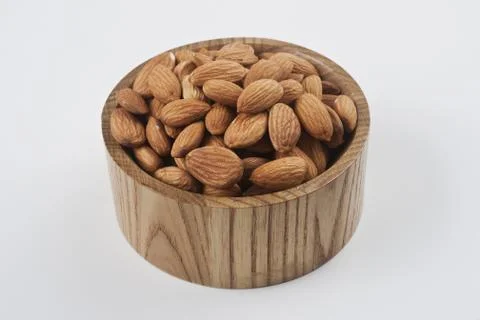 Pile of almonds Stock Photos