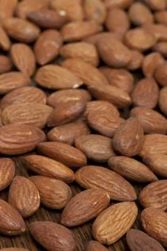 Pile of almonds Stock Photos